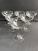 6 Coupes à champagne cristal gravé – Art déco