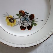 Lot de 6 assiettes à dessert Digoin modèle Veronese, années 50