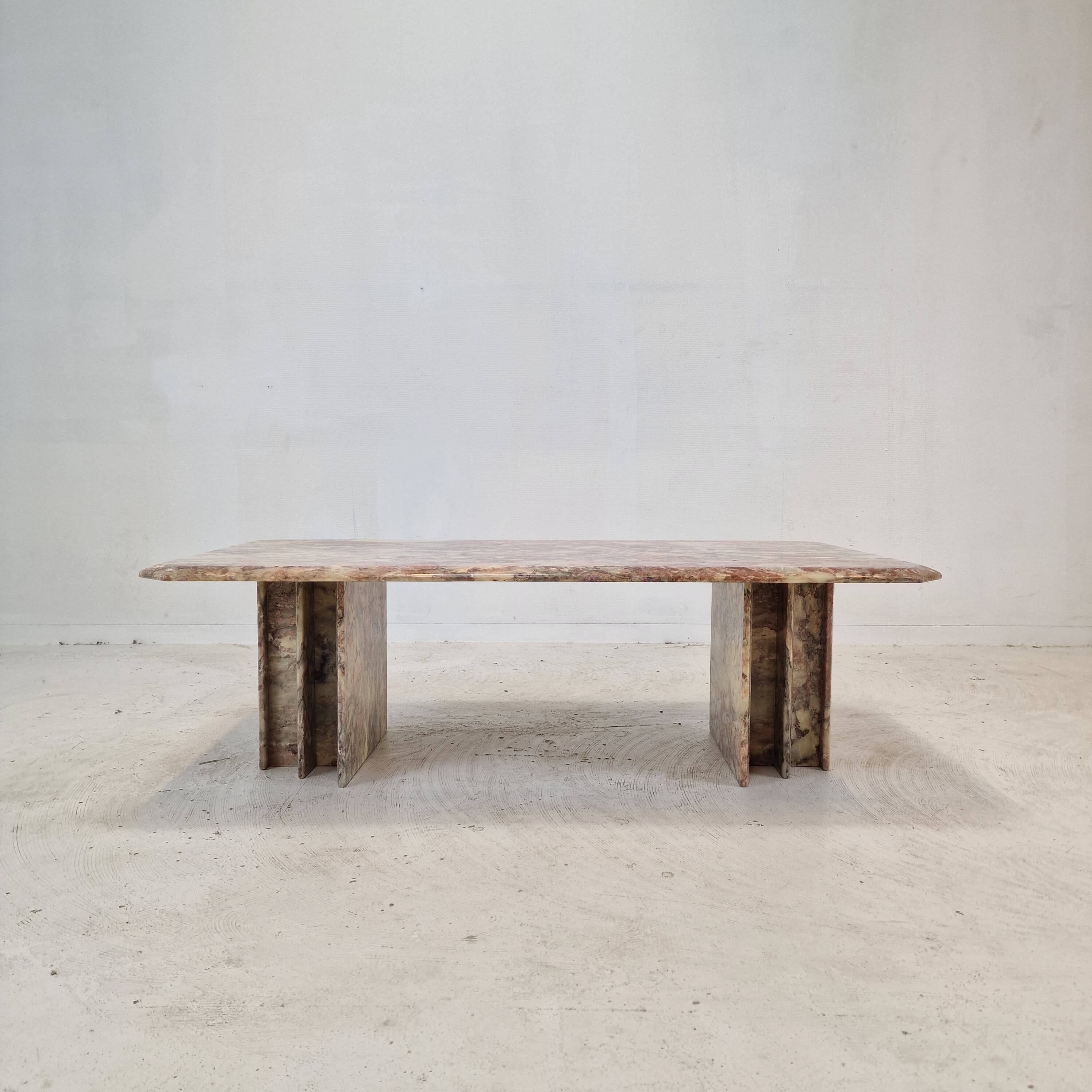 Italian Marble Coffee Table, 1980s