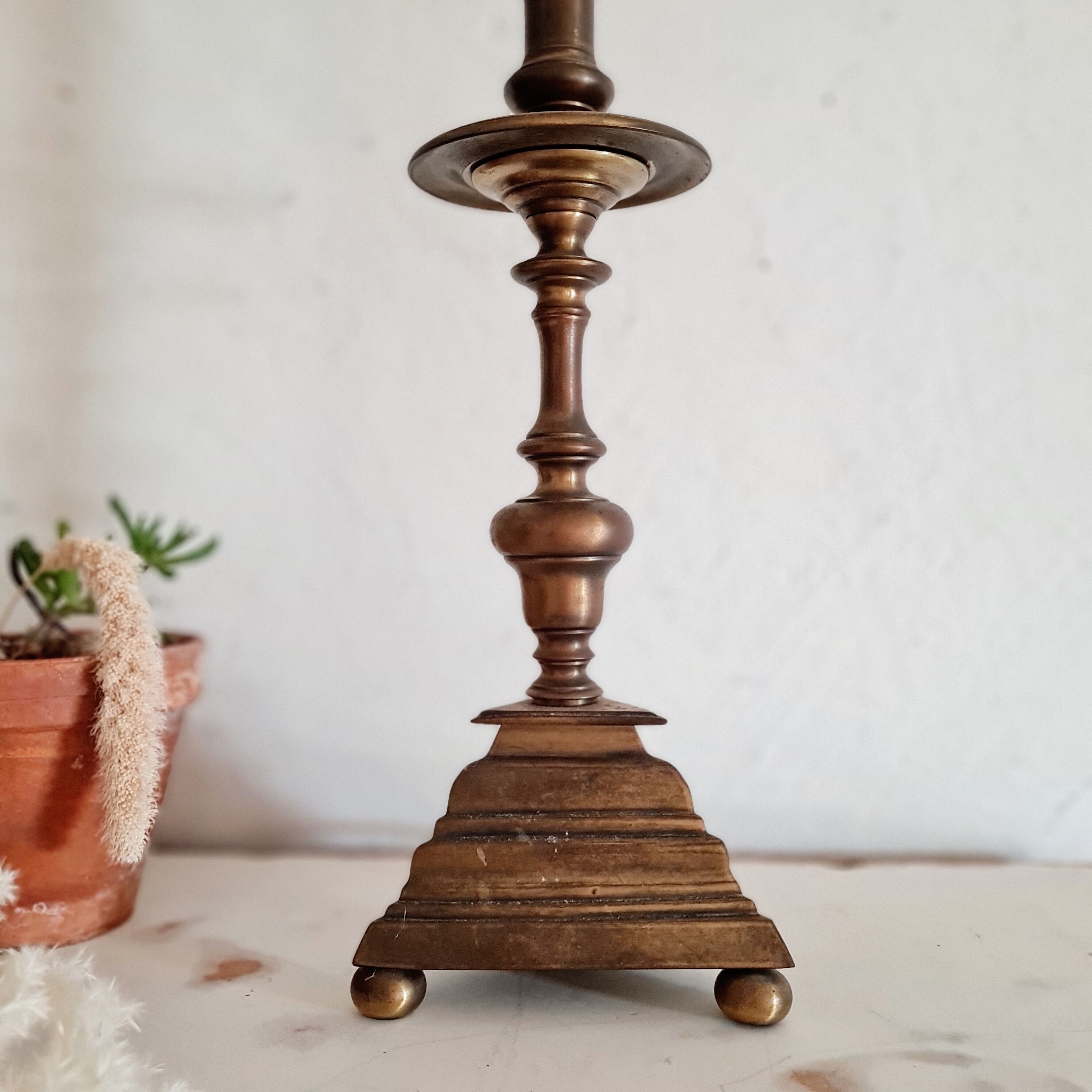Antique brass lamp