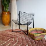 Mrirt Moroccan Berber rug round with reliefs