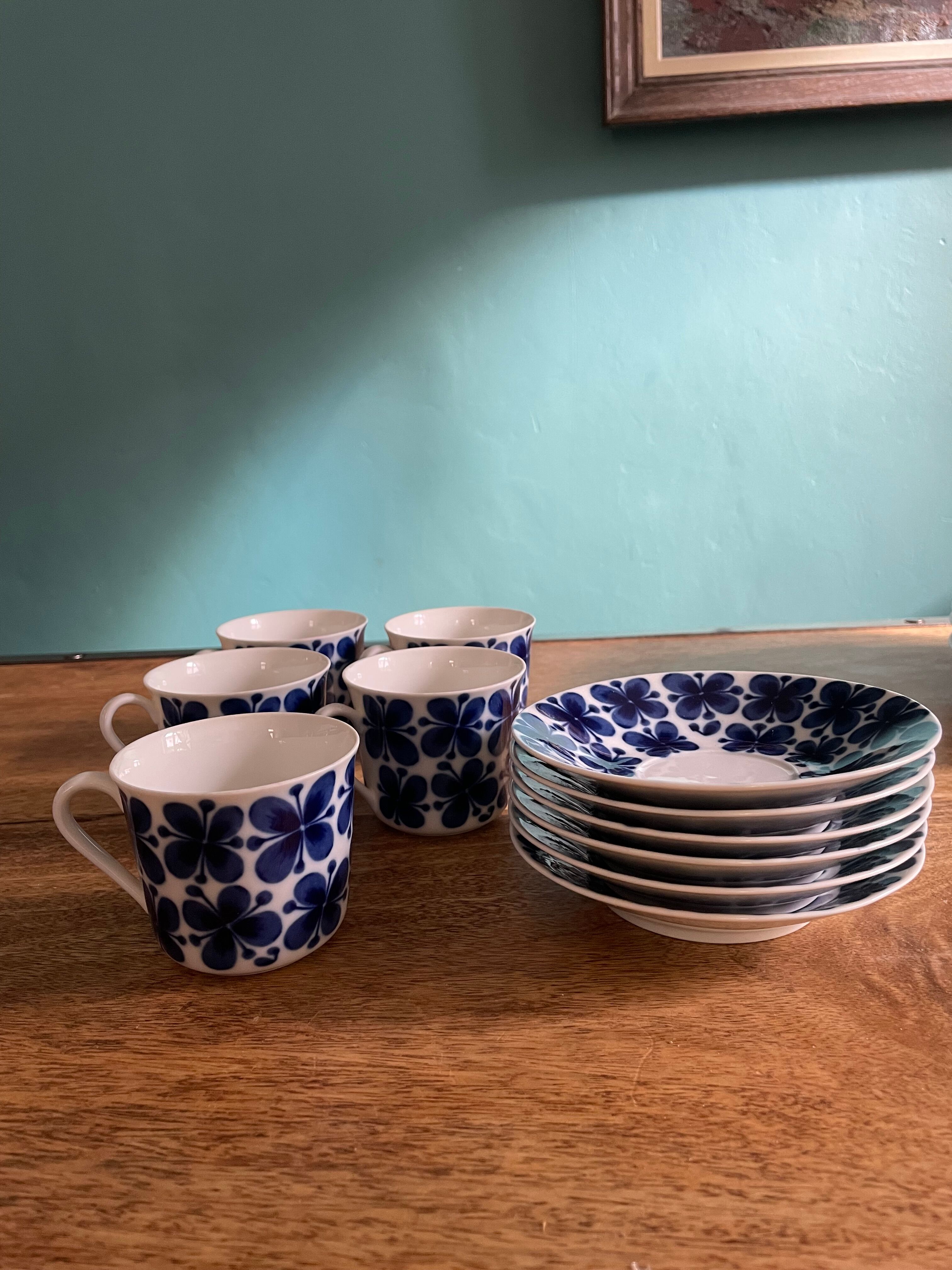 Lot service vintage Rörstrand Mon Amie