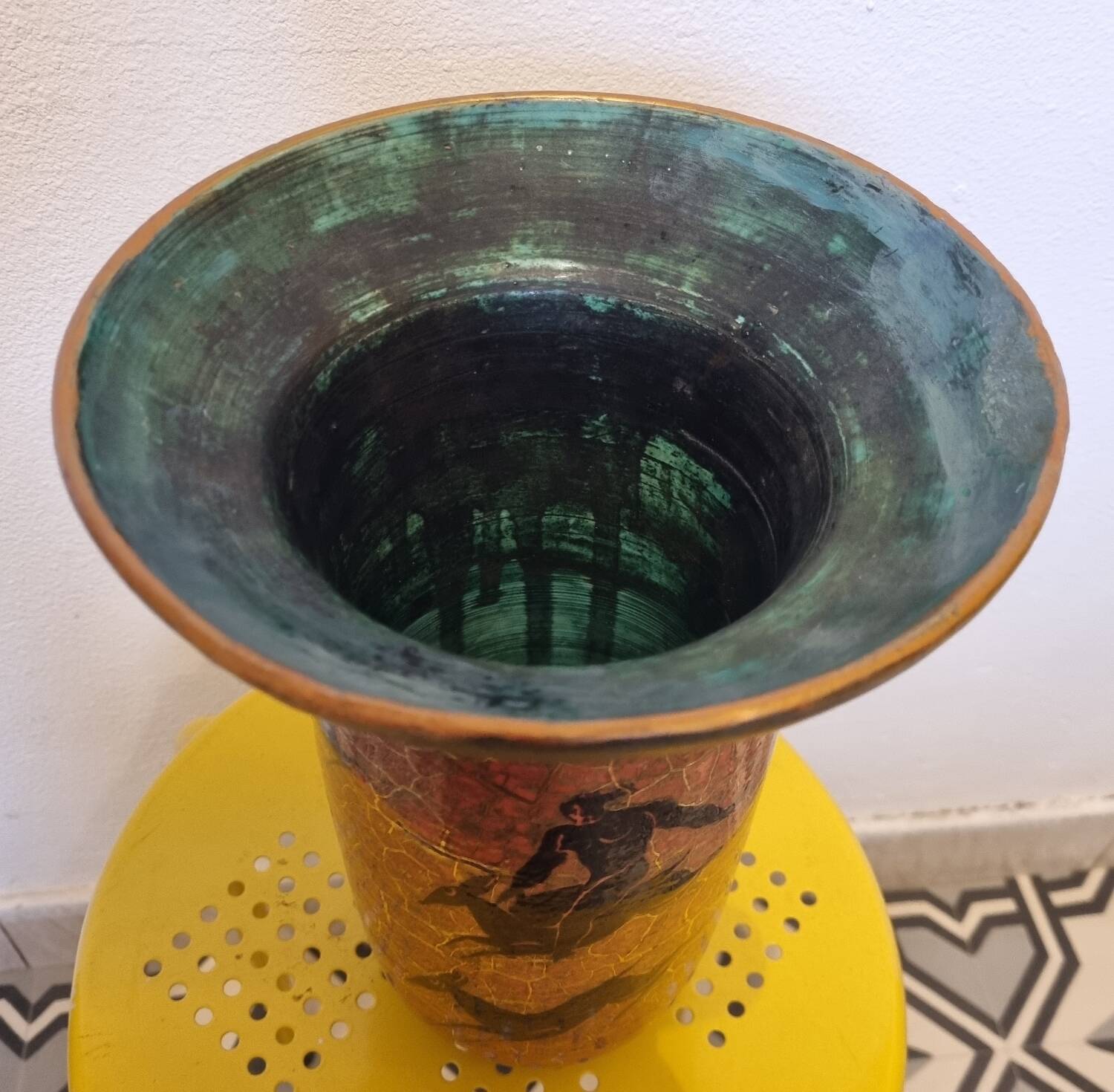 J.Mayodon ceramic vase, 27cm