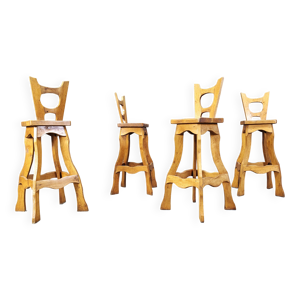 tabourets de bar brutalistes