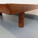 Barrois vintage shell-patterned comma coffee table in wood and ceramic.