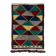 One-of-a-Kind Colorful Vintage Handmade Turkish Tulu Rug with Geometric Design, 100% Wool