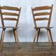Series of 20 Scandinavian chairs or vintage wooden bistro