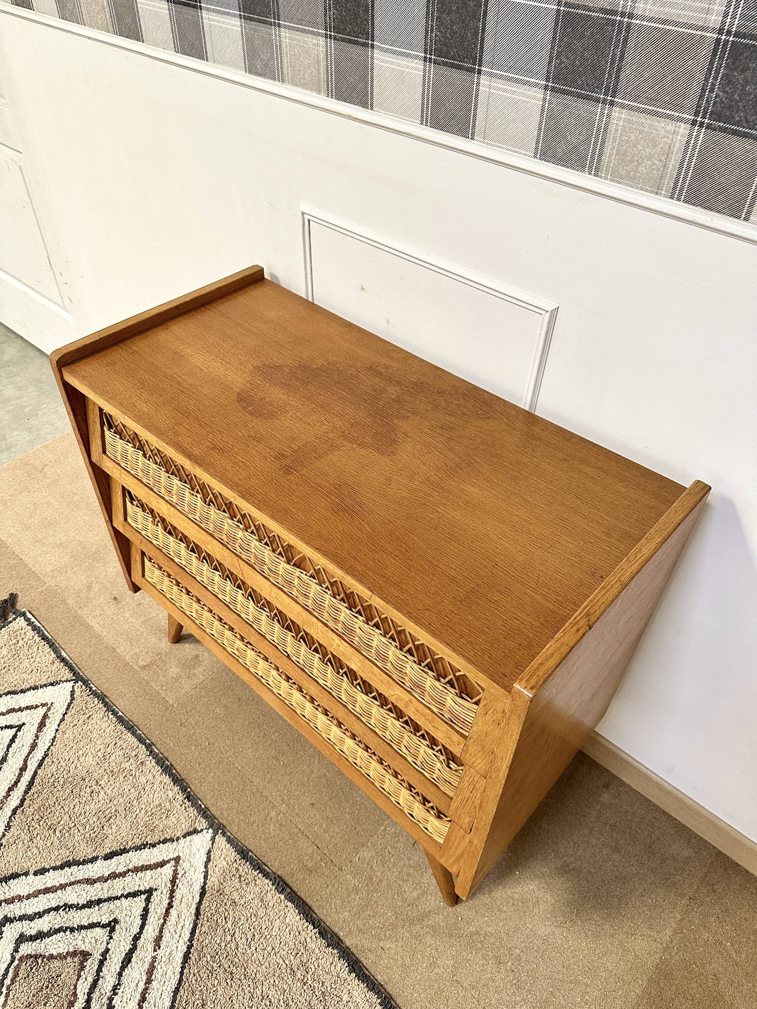 Rattan chest of drawers feet compass