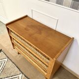 Rattan chest of drawers feet compass