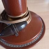 Le Tanneur vintage grained leather lamp