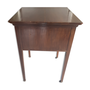 Table bar carrée en acajou années 50