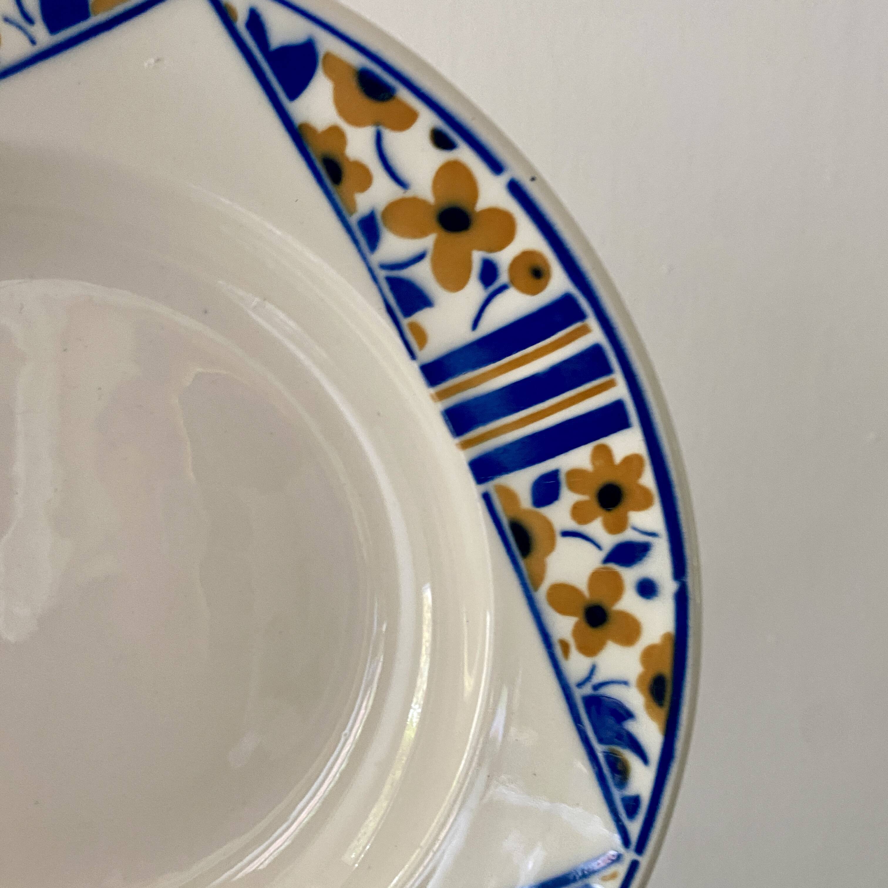 Lot of 10 old soup plates - Badonvillier Bornéo model