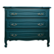 Vintage emerald green chest of drawers