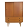 High teak cabinet with sliding doors, 1960s