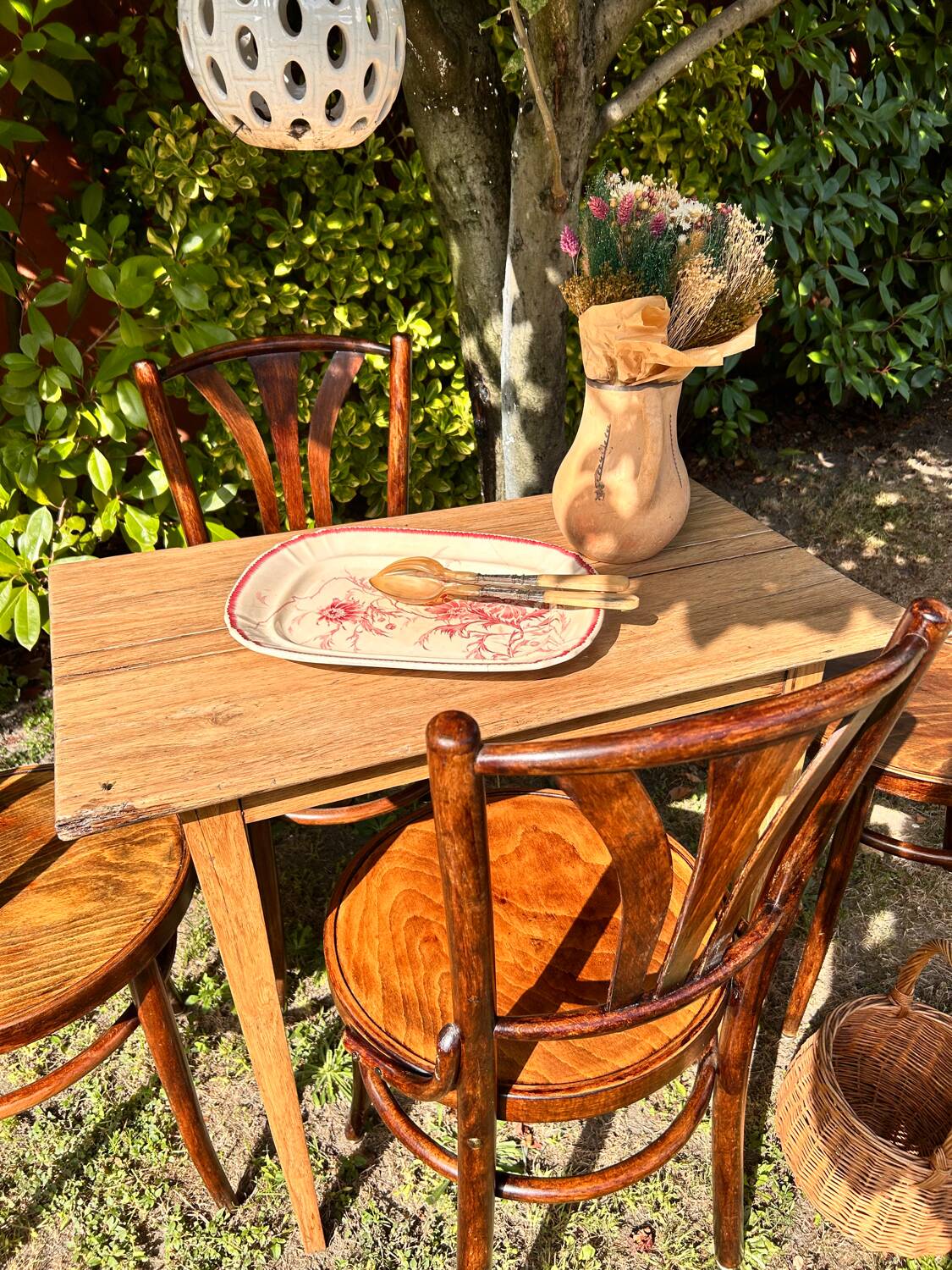 4 bistro chairs 1950