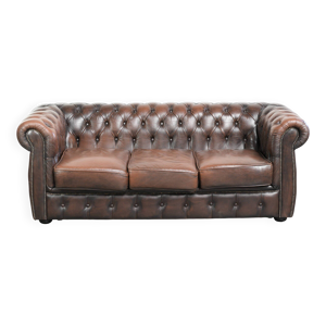 Canapé Chesterfield - marron