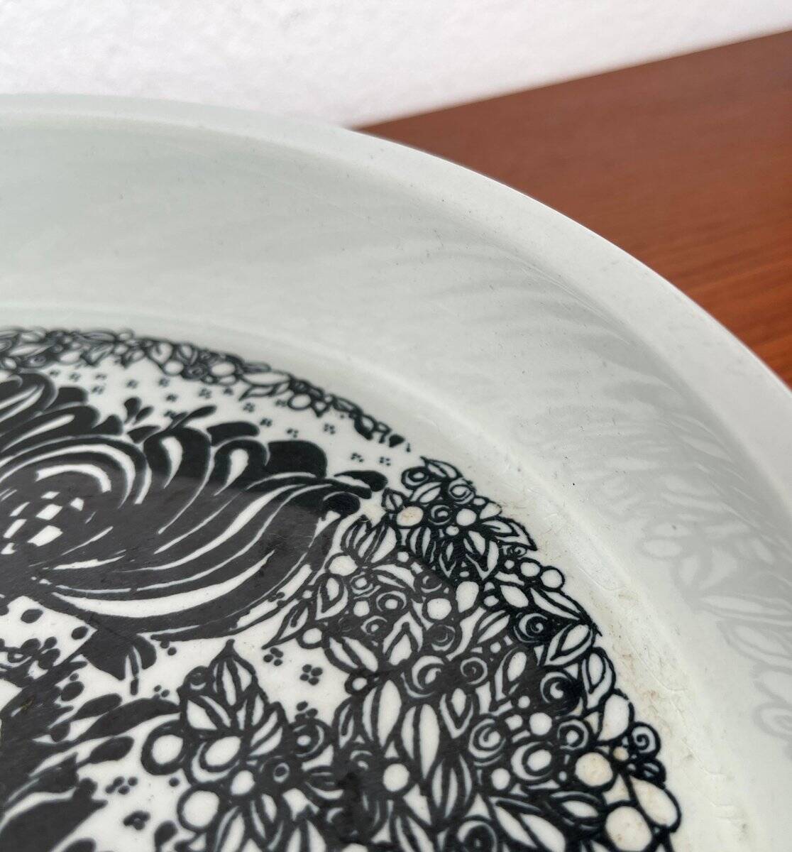 Danish Flora bowl mid-century by Bjørn Wiinblad for Nymolle, Denmark, 1960s.