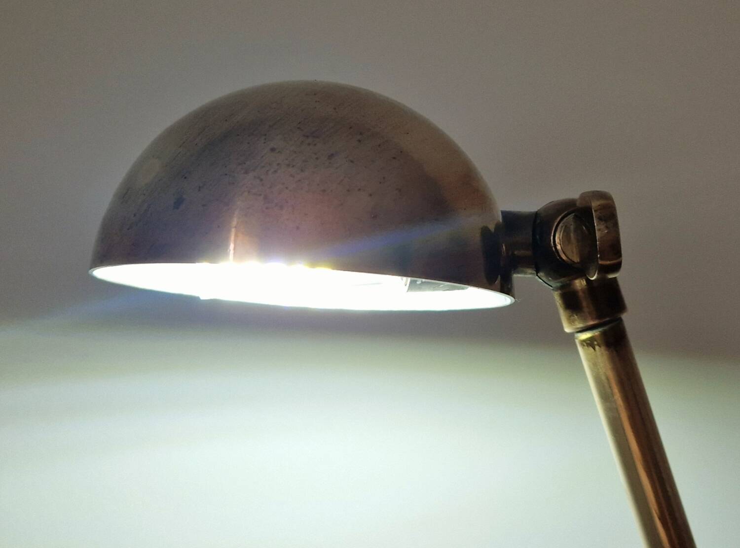 80s brass desk lamp