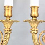 Pair of  Lucien Gau wall lamps