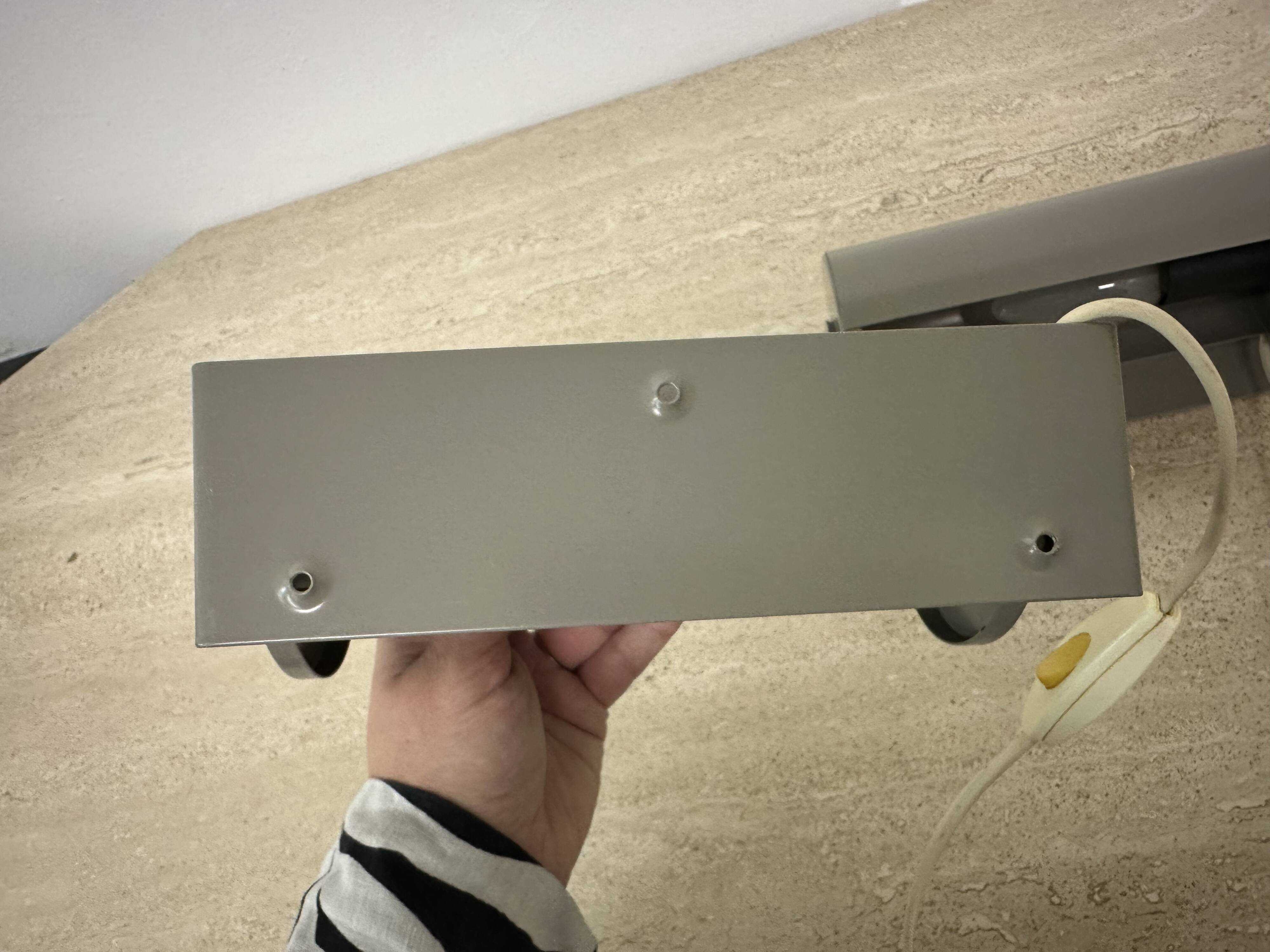 Vintage IKEA LOD V413 grey metal wall lamp bedside lamp wall lamp 1980s S