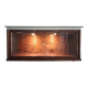 vitrine - coffre en bois et verre