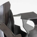 Jean Campa. Sculpture en fer patiné découpé. Années 1980.