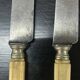 10 carved bone knife and steel blade
