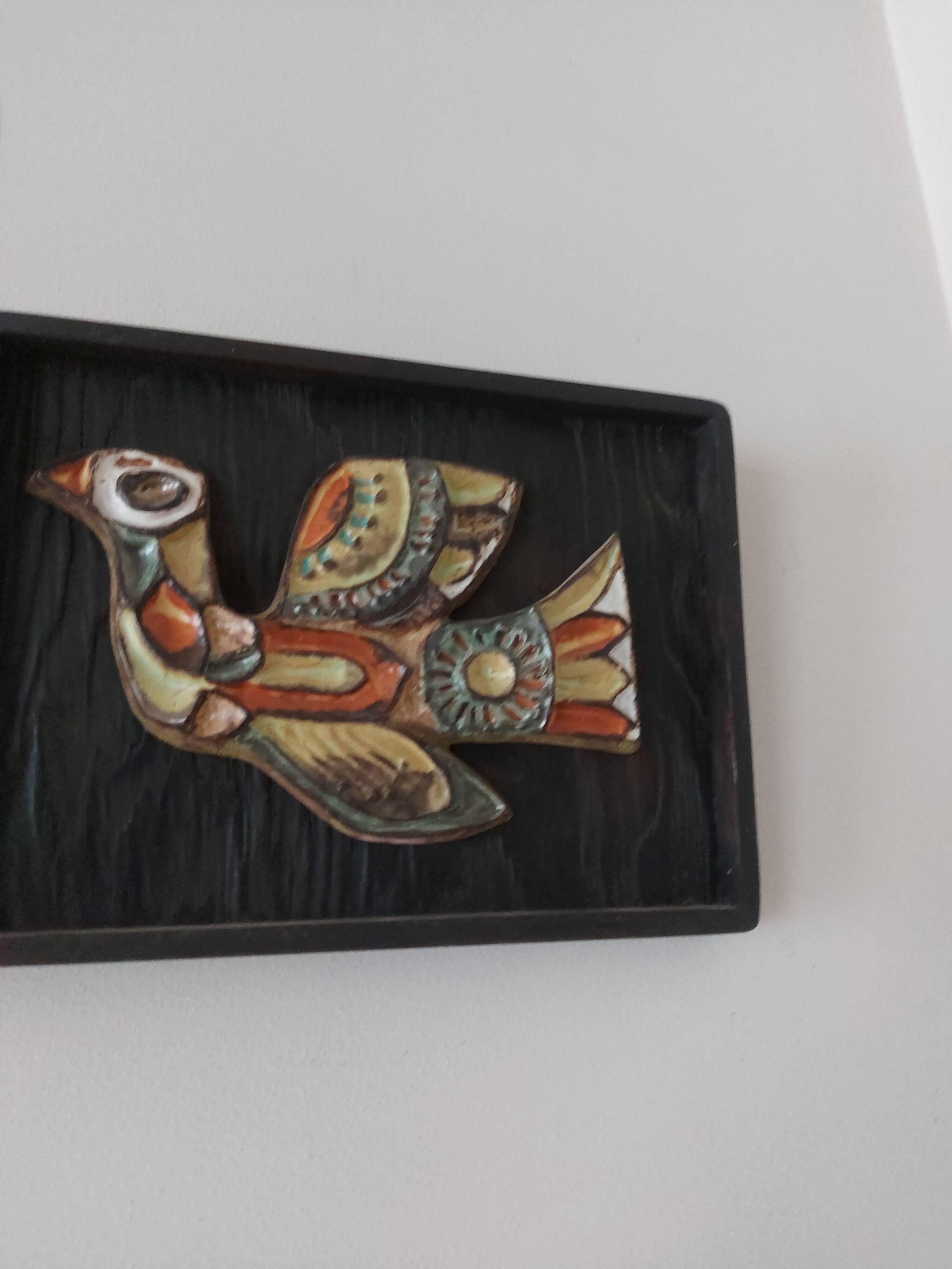 Plaque , ceramic roland zobel , the cyclades , anduze