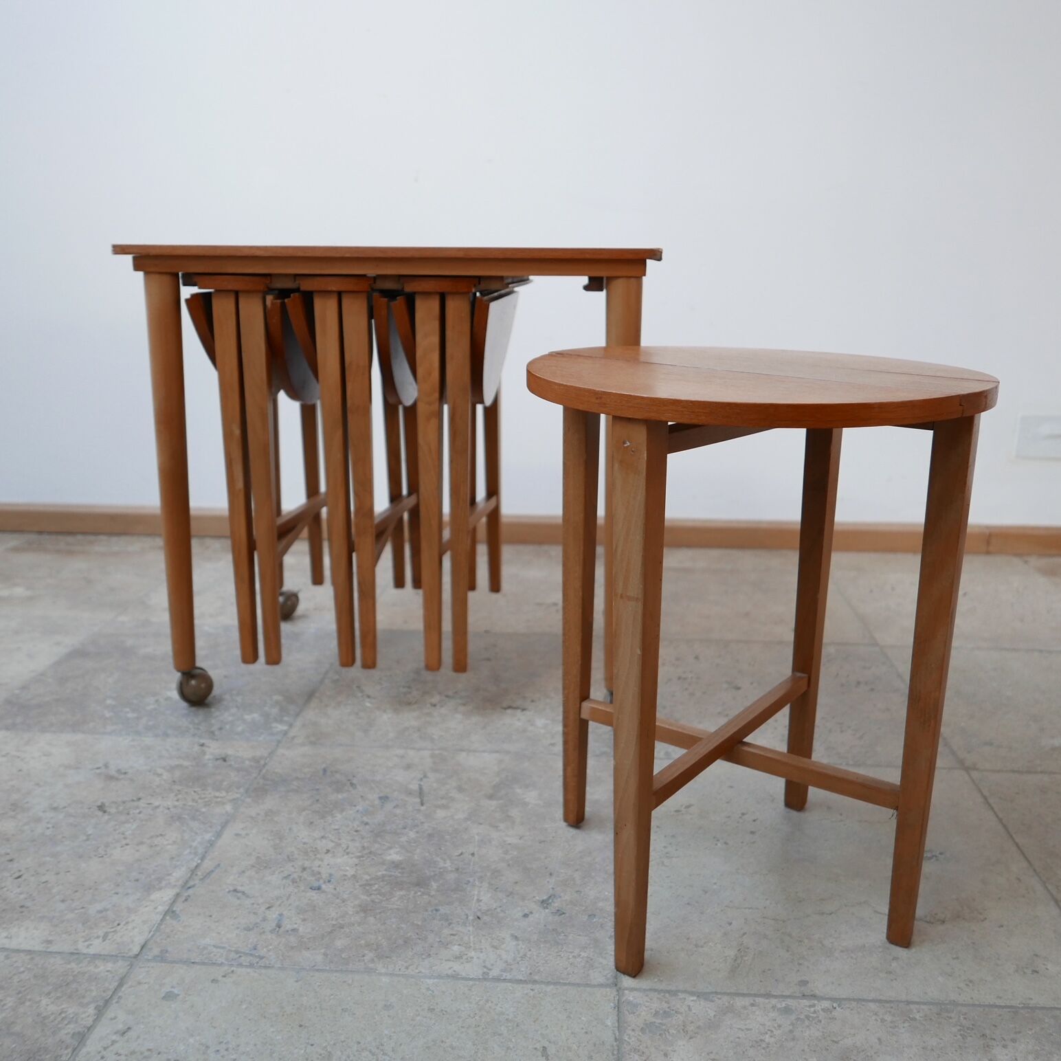 Set of english mid-century side tables