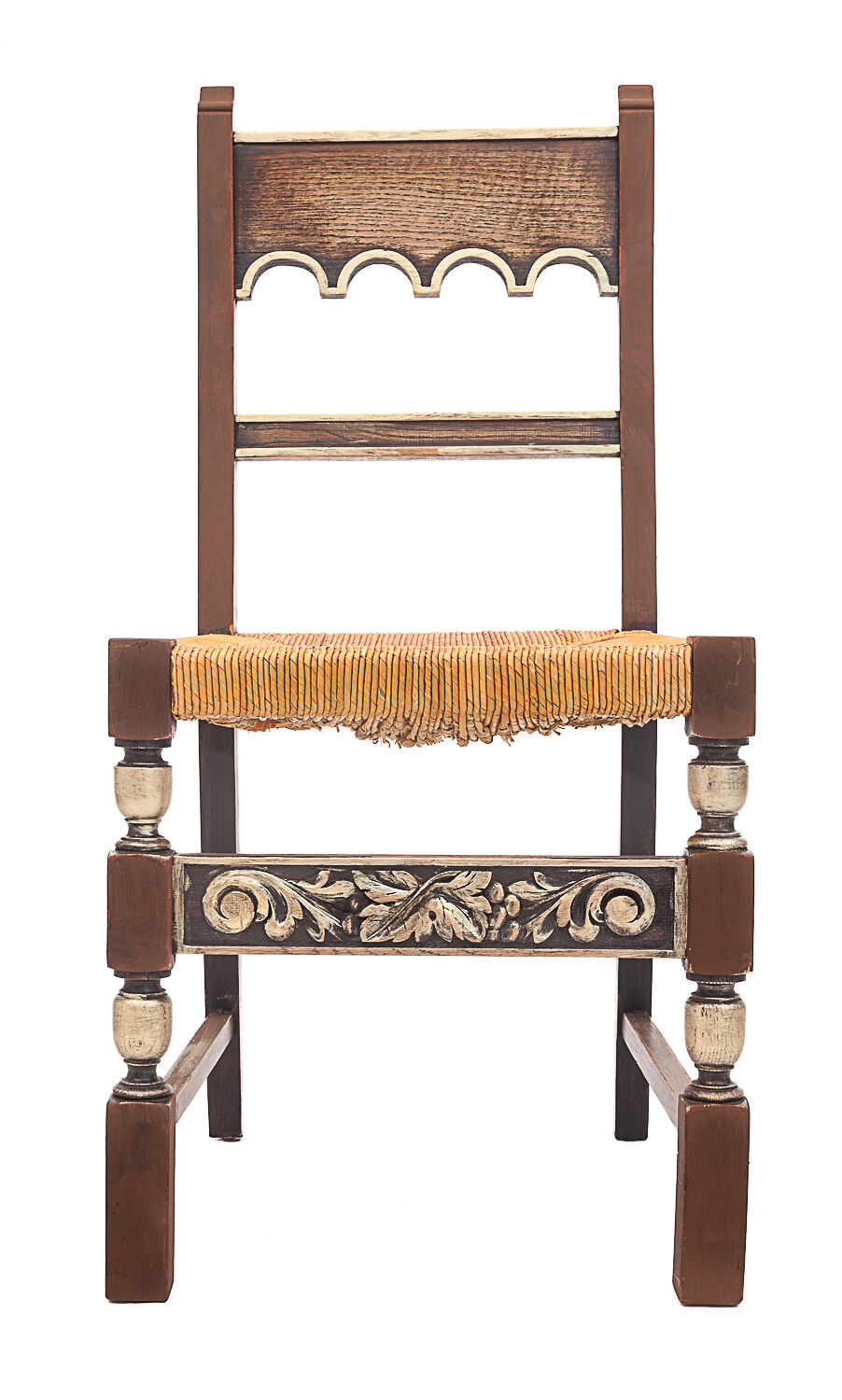 Set of 8 mulched chairs art deco 1940