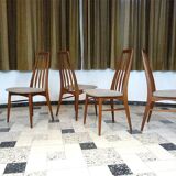 Eva teak chairs from Koefoed Møbelfabrik, set of 4