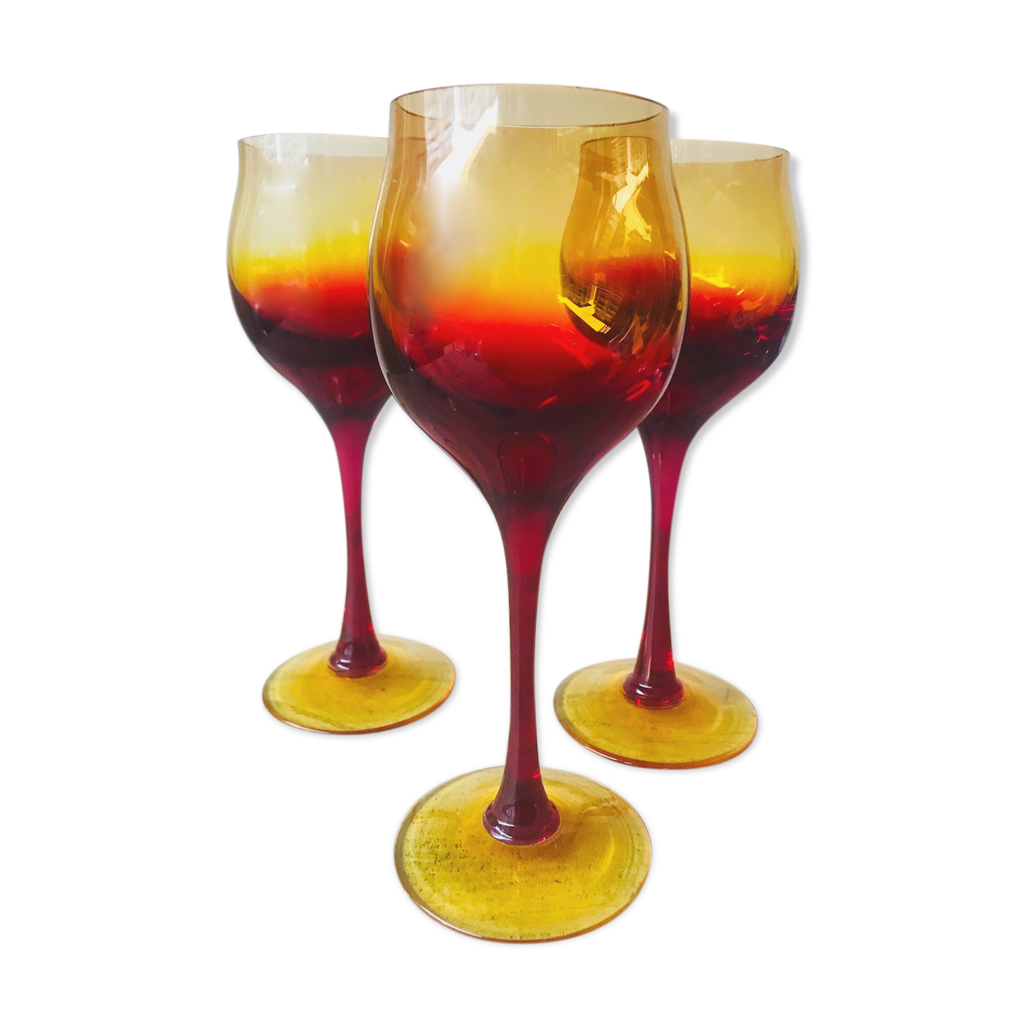 Set of 3 wine glasses by Professor Zbigniew Horbowy