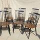 6 Vintage Scandinavian Fanett Chairs by Tapiovaara from the 1960s