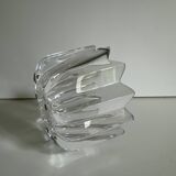 Scandinavian vintage Orrefors crystal flower bowl