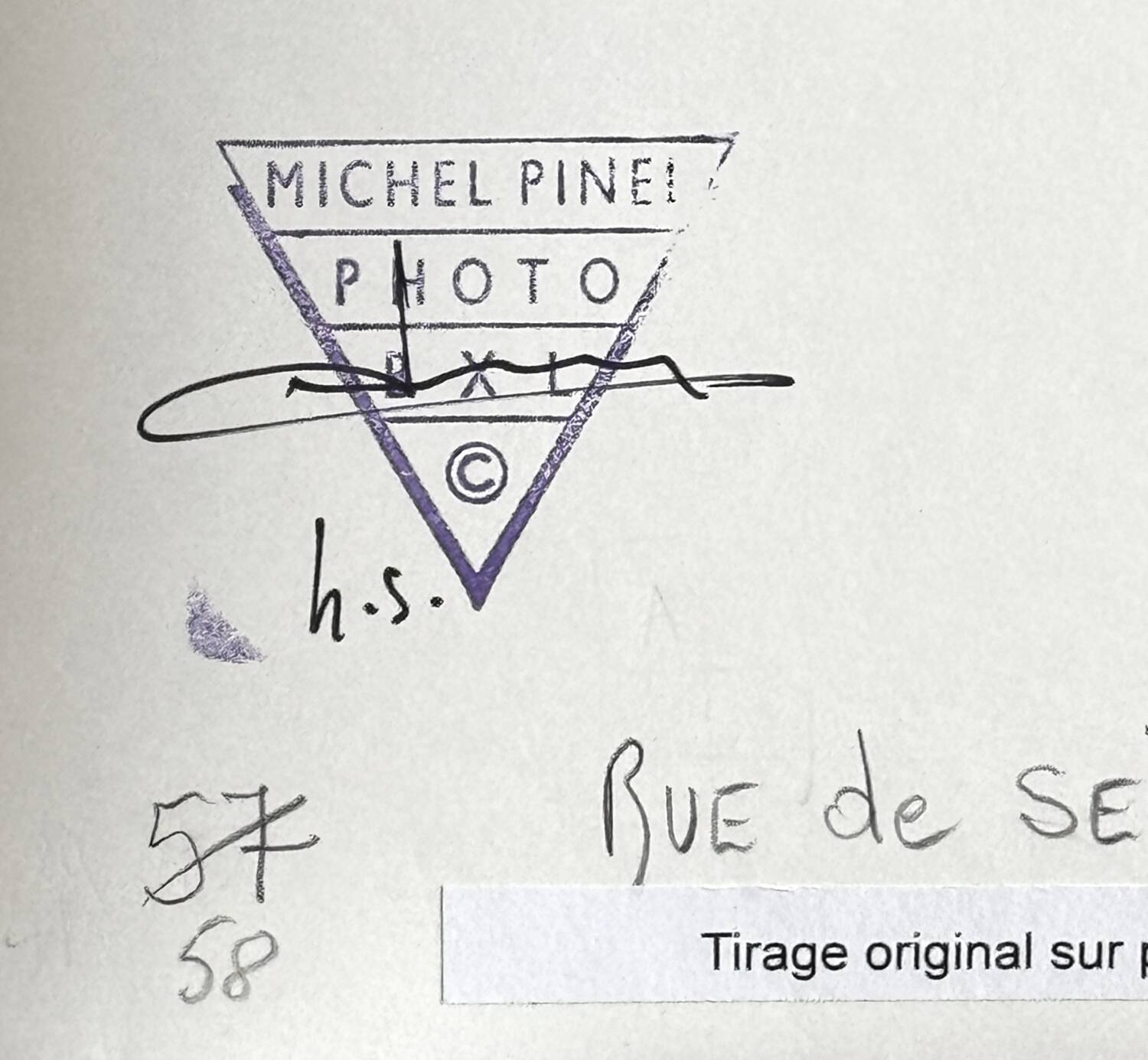 Michel Pinel (1949-2022) Nude photography - Rue de Seine - Paris 2007