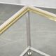 1970s Italian Chrome, Brass and Glass Nesting Tables, Set of Three