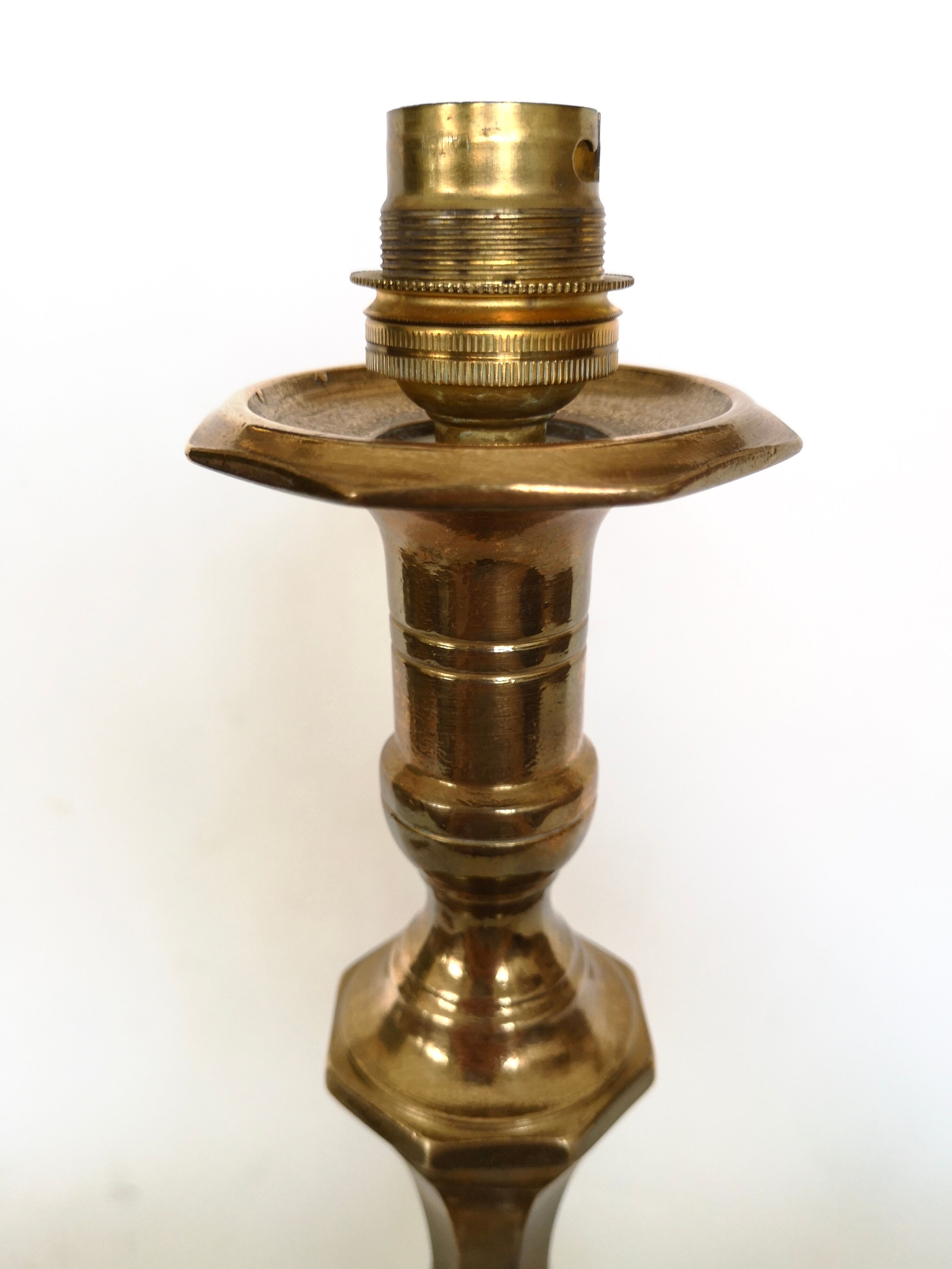 Golden table lamp