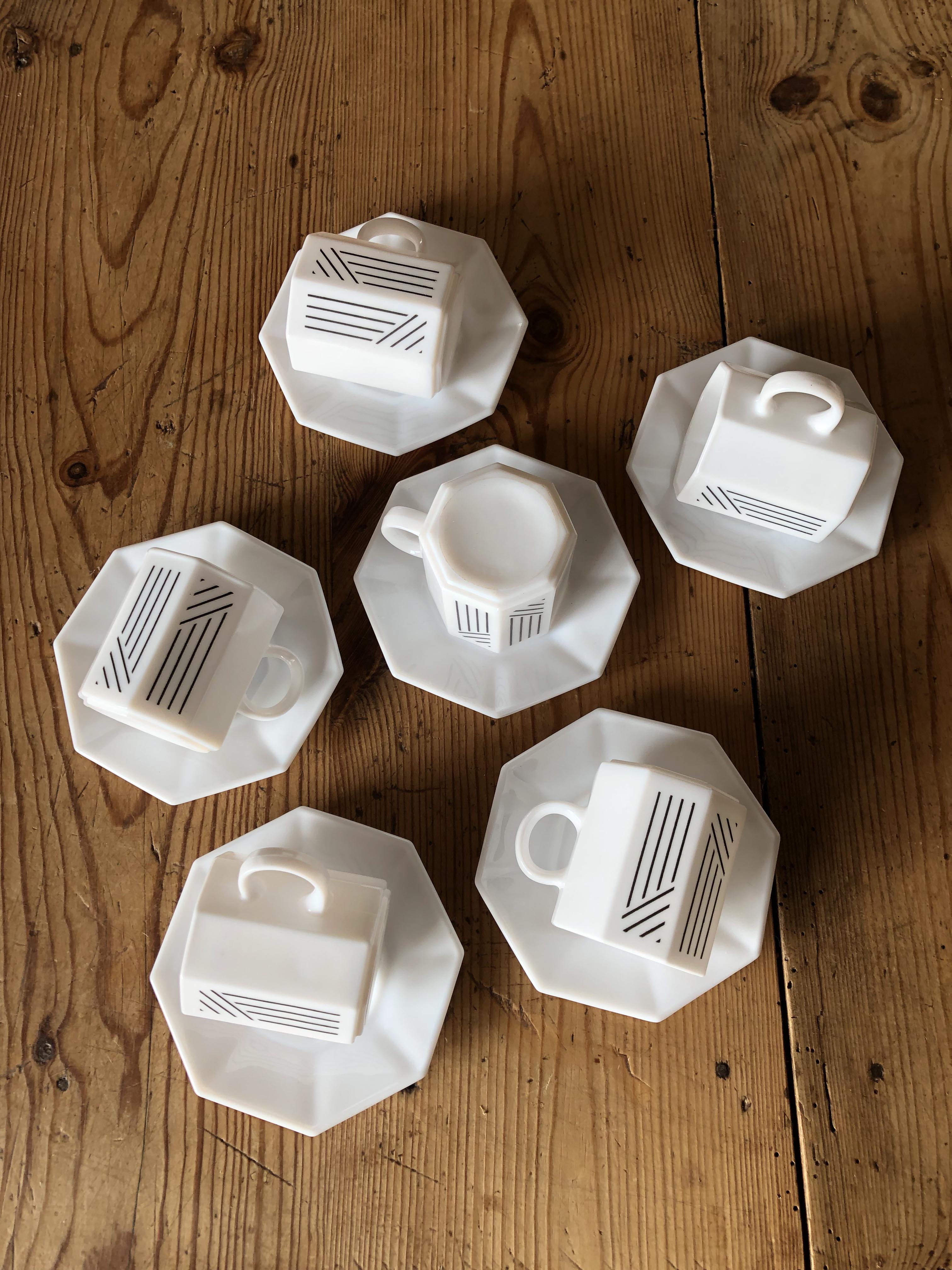 Lot de 6 tasses à café Arcopal