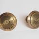 Brass candle holder with cup and handle