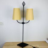 Brutalist lamp from Objet Insolite in metal, vintage