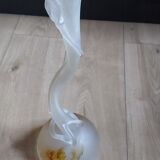 Vase patte de verre signé