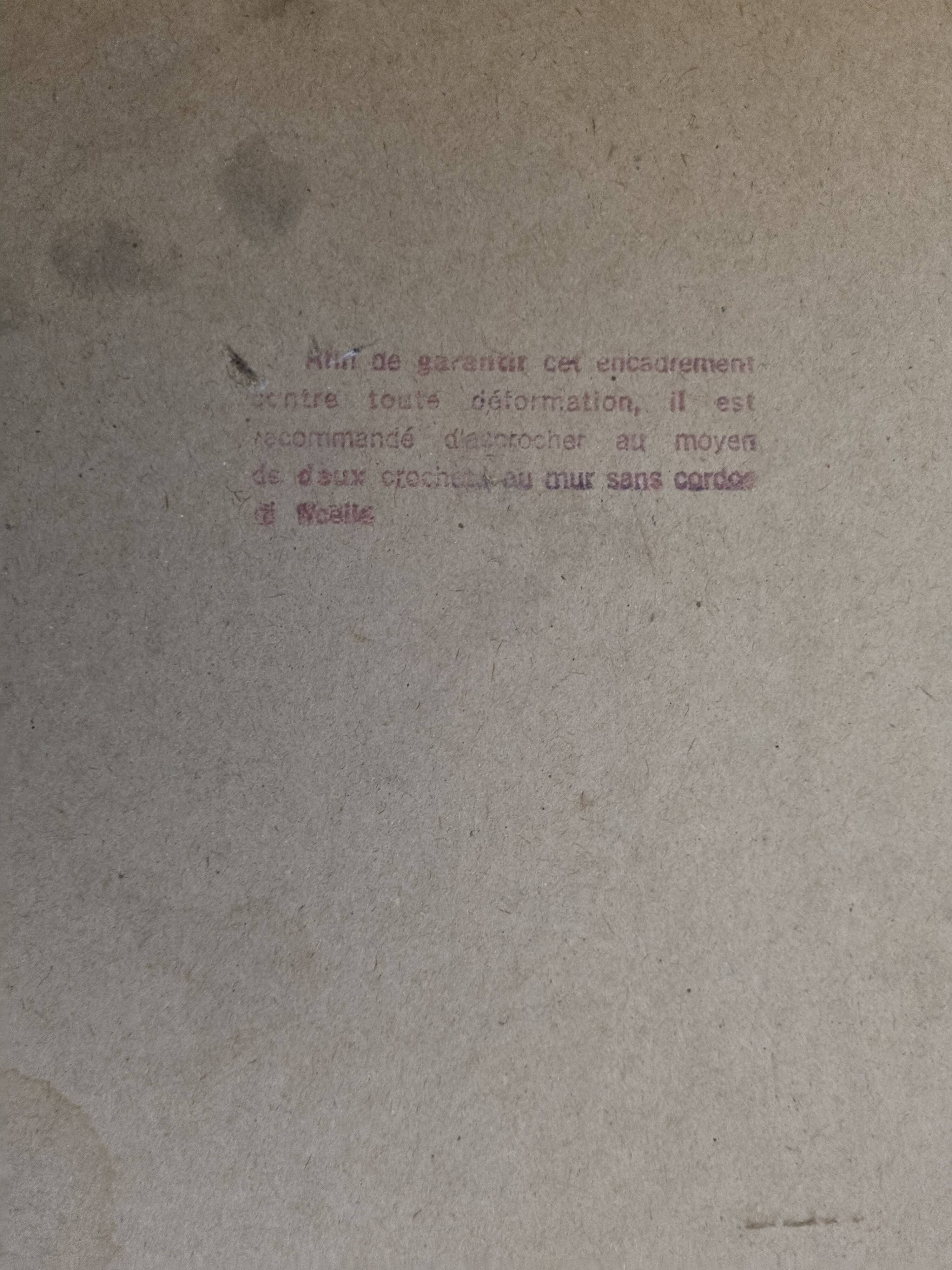 Turgot Plan 1739 – Vintage reproduction framed 100 x 80 cm with glass