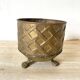 Lombard brass plant pot, Made in England