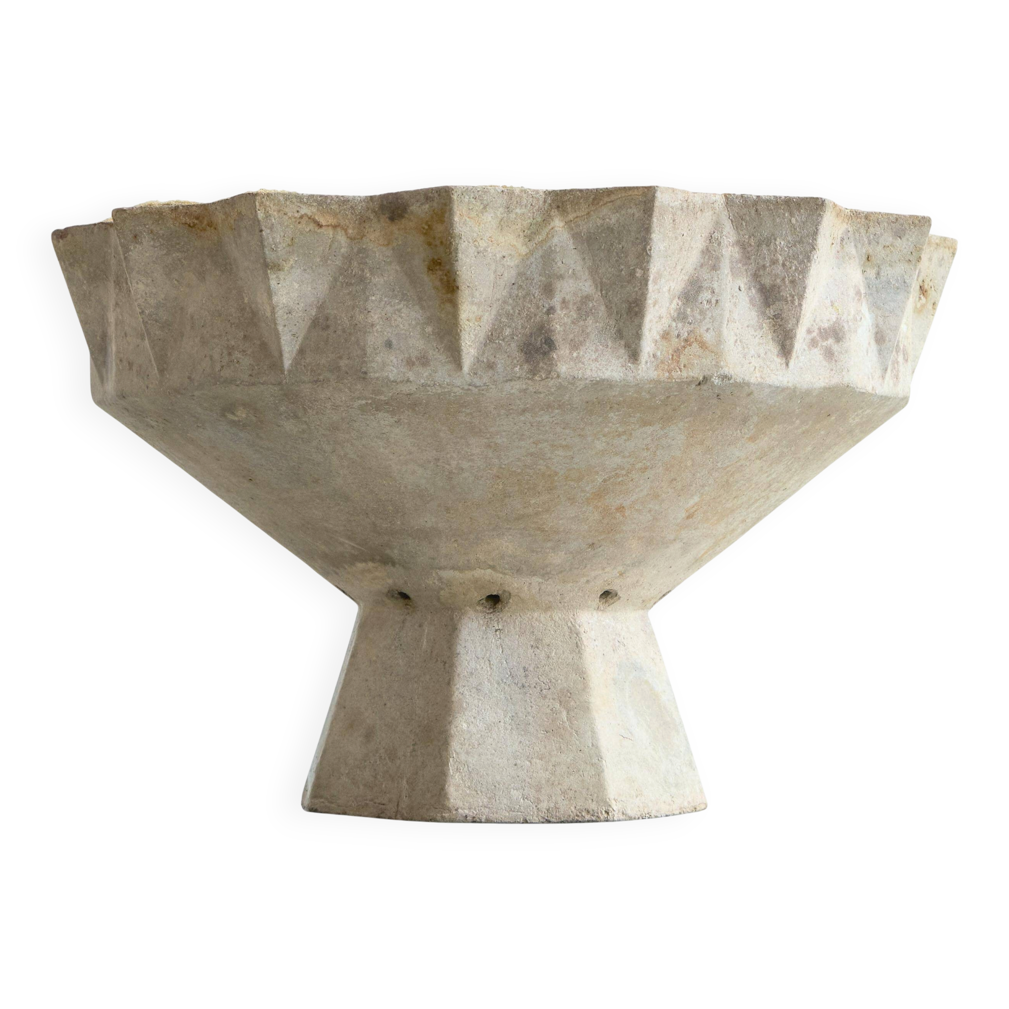 Willy Guhl monumental concrete chalice from the 1960s.