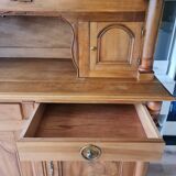 Buffet lorrain deux corps , bois de noyer 18e siècle