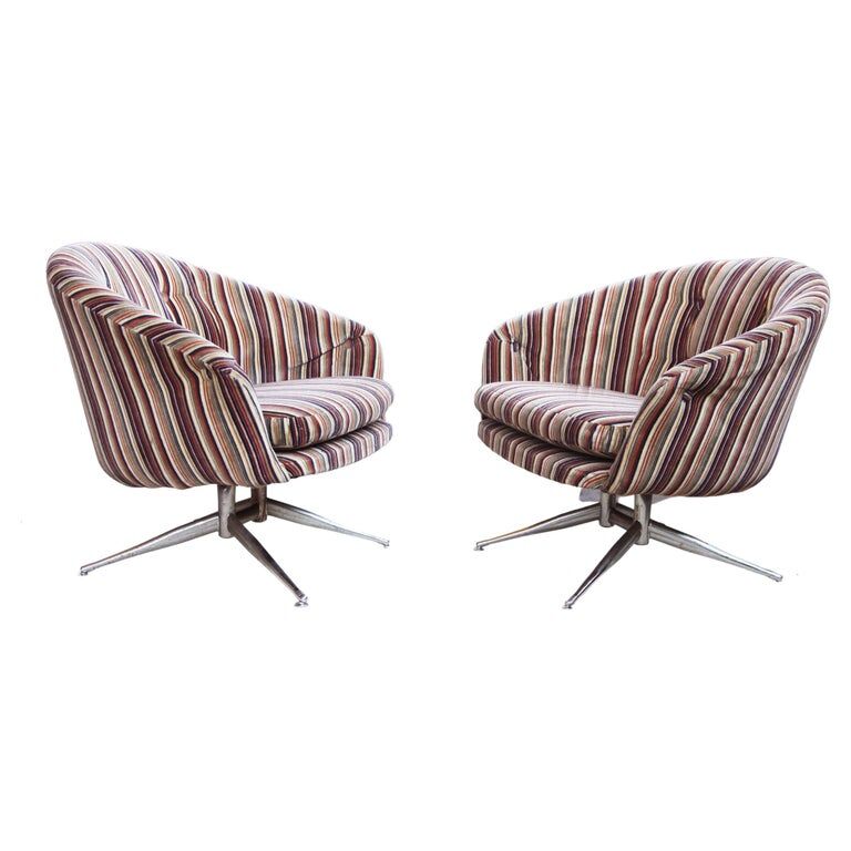 Paire de chaises Lehigh Leopold pour Ward Bennett 1970s