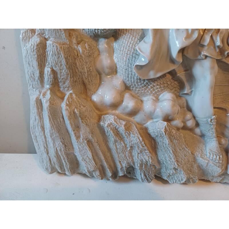 Bas-relief in resin "Saint Michael"