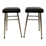 Pair of old skai stools