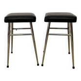 Pair of old skai stools