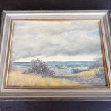 Painting a seaside view